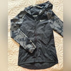 Nike Black and White Hooded Jacket